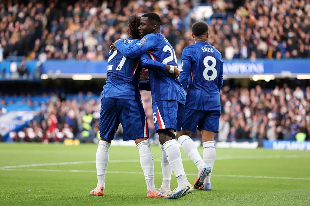 Moisés Caicedo - Gol vs. Liverpool. Foto: Getty