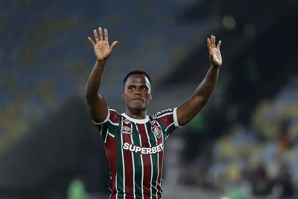 Jhon Arias se fue ganando la Copa Libertadores con Fluminense. Foto: Getty.