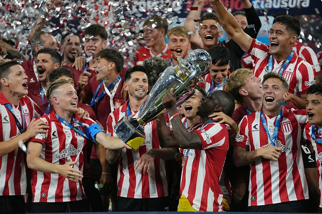 Estudiantes de La Plata campeón con Edwuin Cetré. Foto: Getty