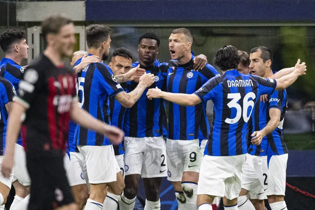 Inter ganó la Ida 0-2 al Milan (Imago)