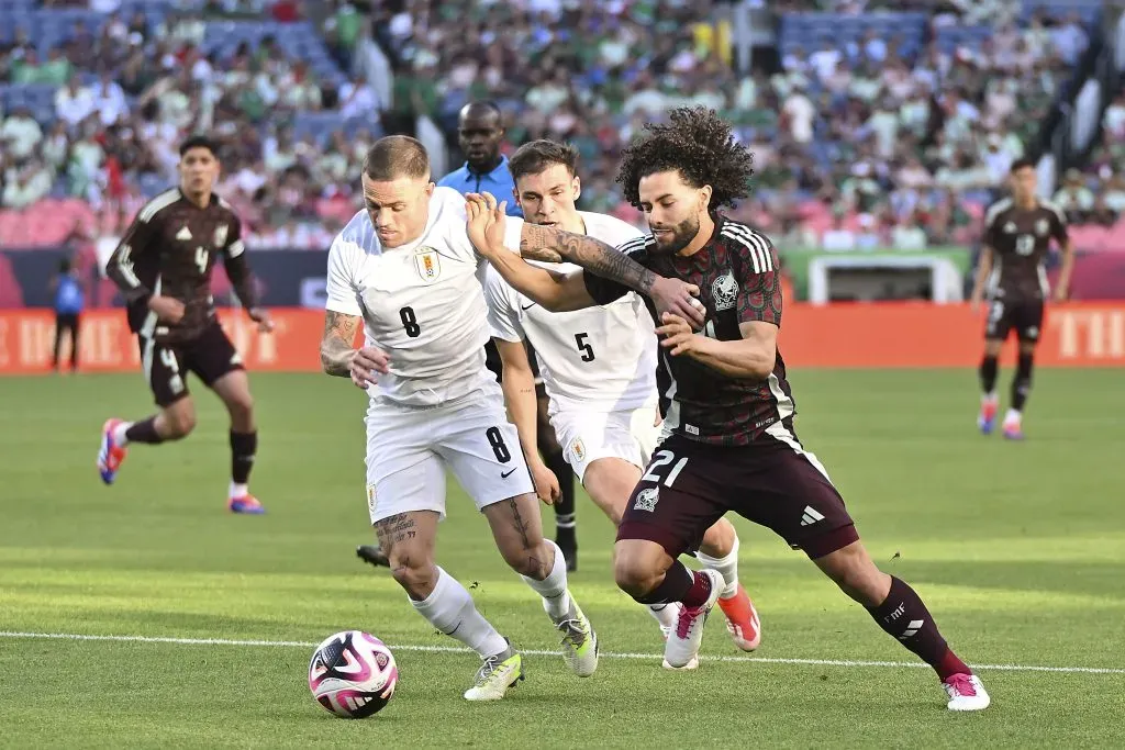 Chino Huerta en el amistoso de México ante Uruguay (Imago)