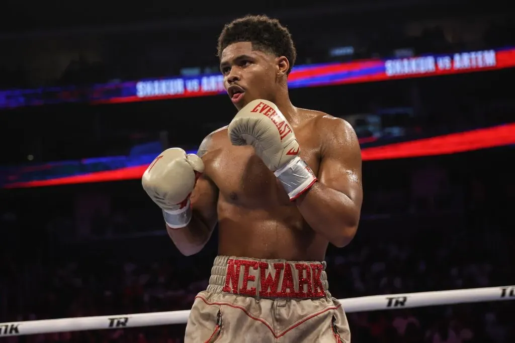 Shakur Stevenson tuvo una victoria tranquila y por eso desea subir la dificultad yendo contra Gervonta Davis. (IMAGO)