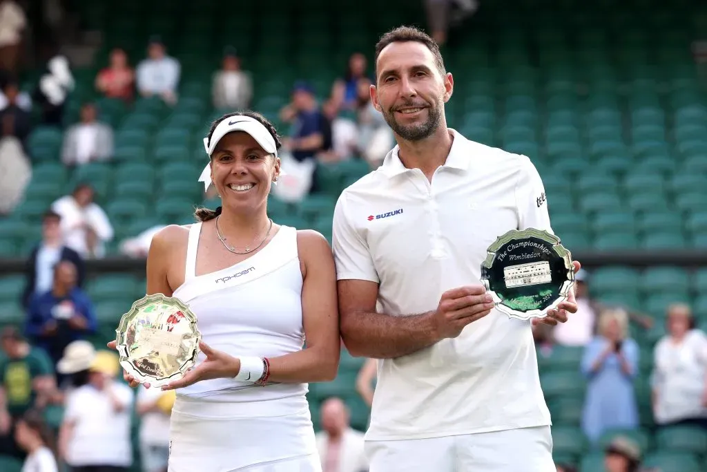 Giuliana Olmos y Santiago González alcanzaron la final en Wimbledon 2024 (Getty Images)