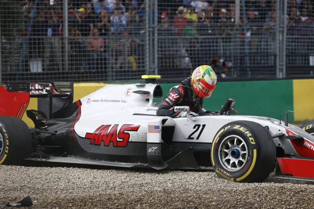 Esteban Gutiérrez a bordo de su monoplaza Haas (IMAGO)