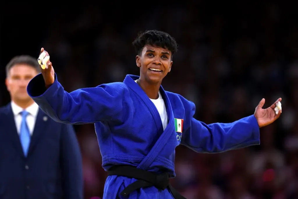 Prisca Awiti consiguió la primera medalla olímpica del judo mexicano en su historia. (Getty Images)