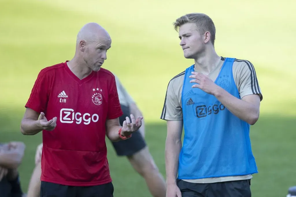 Erik ten Hag y Matthijs de Ligt en Ajax (IMAGO)