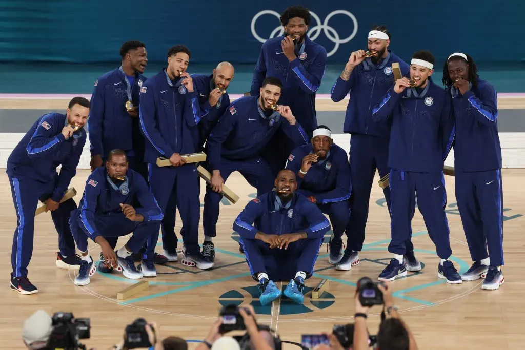 El Dream Team de París 2024 fue la cara visible de Estados Unidos en los Juegos Olímpicos. (GETTY IMAGES)