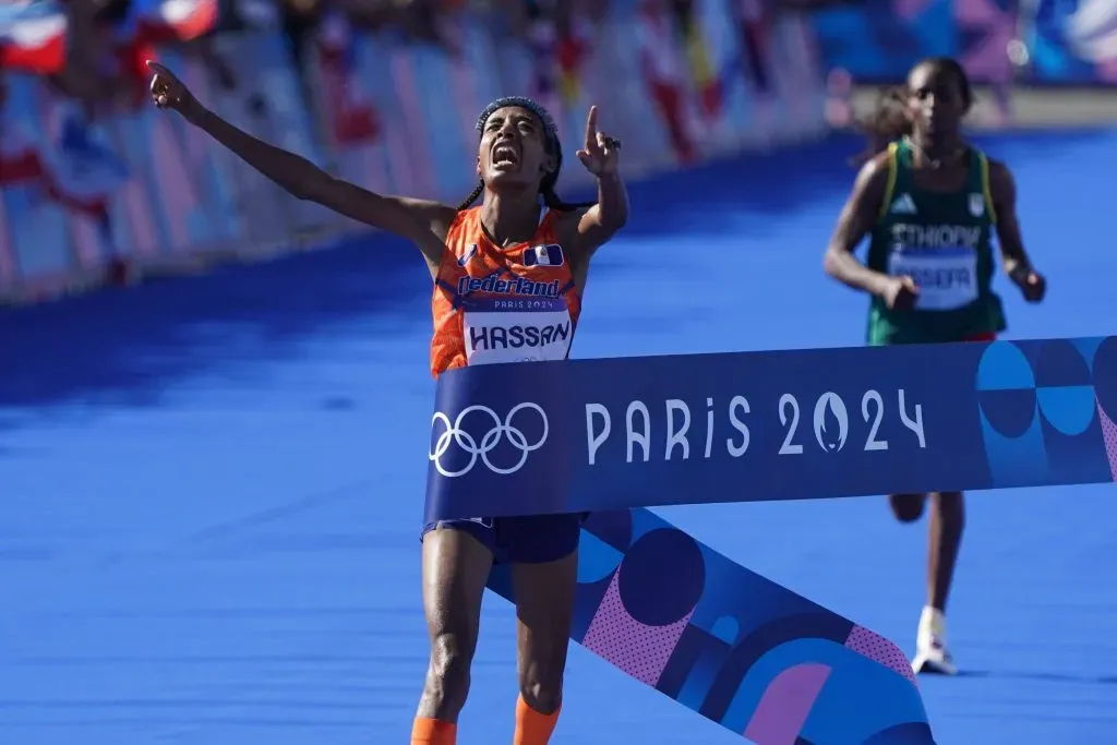 Sifan Hassan consiguió el récord olímpico en París 2024 (IMAGO)