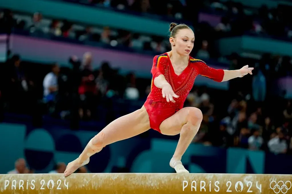 Ana Barbosu, quien finalmente se quedó con el bronce, le dedicó un mensaje a Jordan Chiles. (Imago)