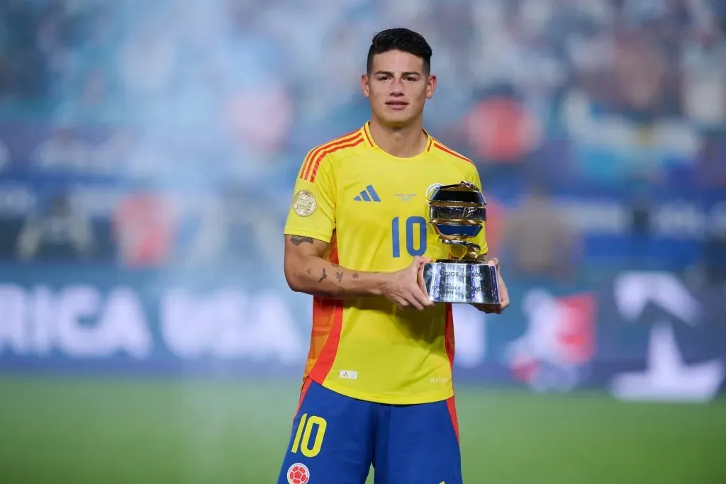 James Rodríguez fue elegido como el mejor futbolista de la Copa América 2024. (Imago)