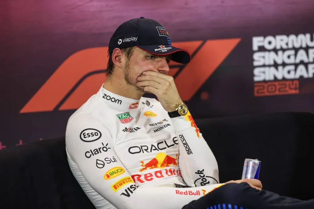 Max Verstappen, en rueda de prensa (IMAGO)