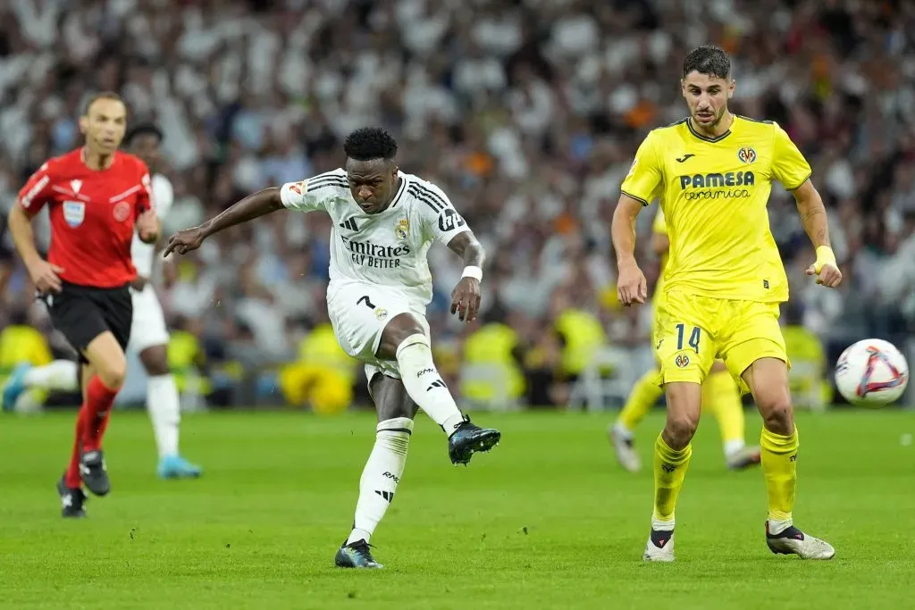 Vinícius Jr antes de lesionarse frente al Villarreal (IMAGO)