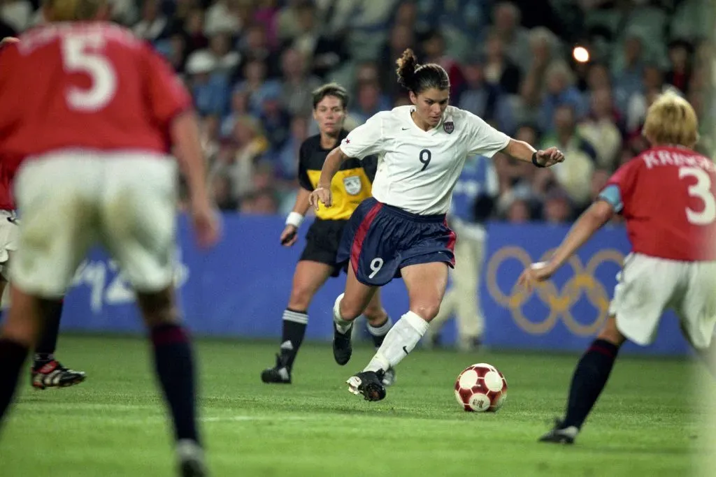 Mia Hamm, multiganadora en Estados Unidos (IMAGO)