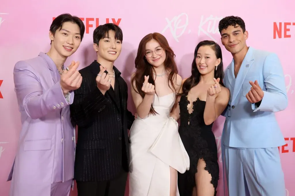 El cast de Besos, Kitty. Foto: (Netflix)