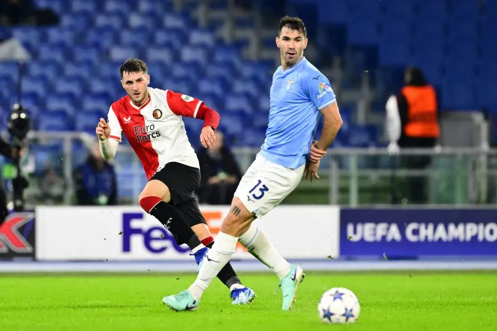 Feyenoord cayó ante Lazio y Santi no pudo anotar. (IMAGO)