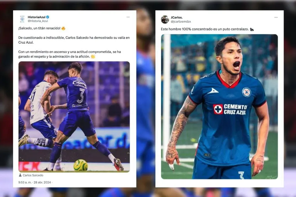 La afición de Cruz Azul se rinde ante la nueva versión de Carlos Salcedo.