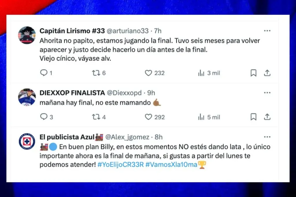 La afición de Cruz Azul explota ante la “sorpresiva” aparición de Billy Álvarez