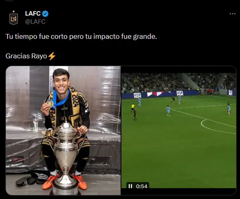 El Rayo Campos ya es de Cruz Azul (@LAFC).