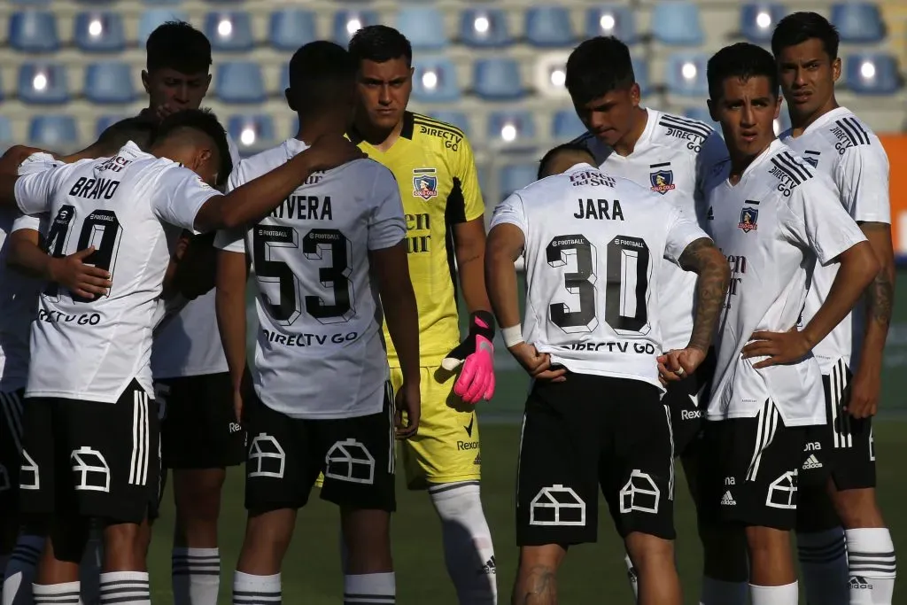 Colo Colo vs Audax Italiano en Pandemia con la patrulla juvenil. Crédito: Photosport