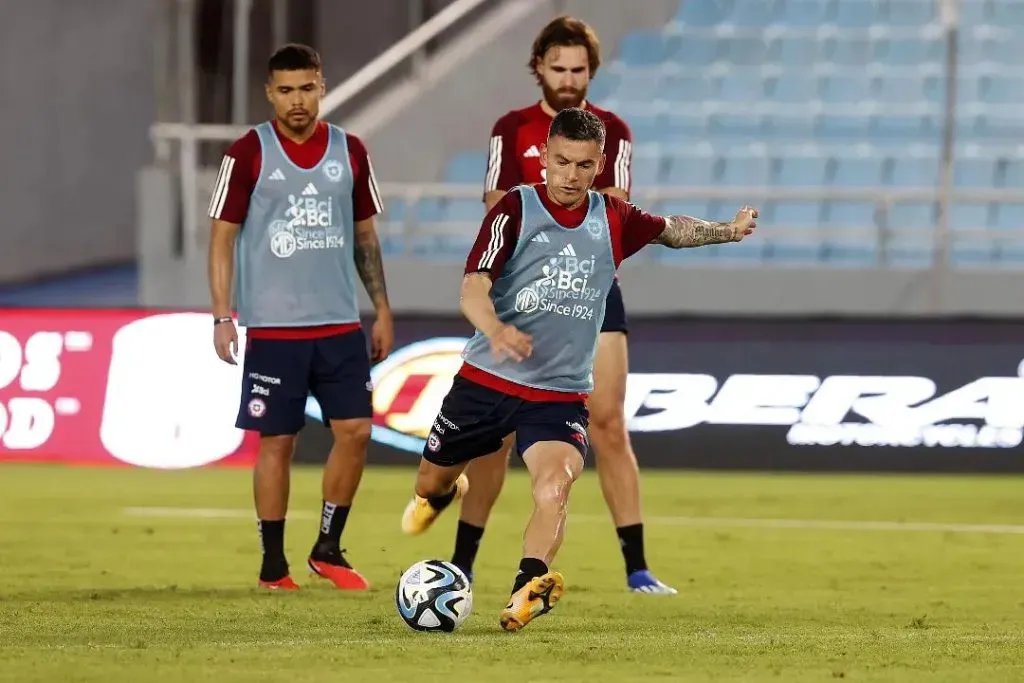 La selección chilena en Maturín. Crédito: La Roja.