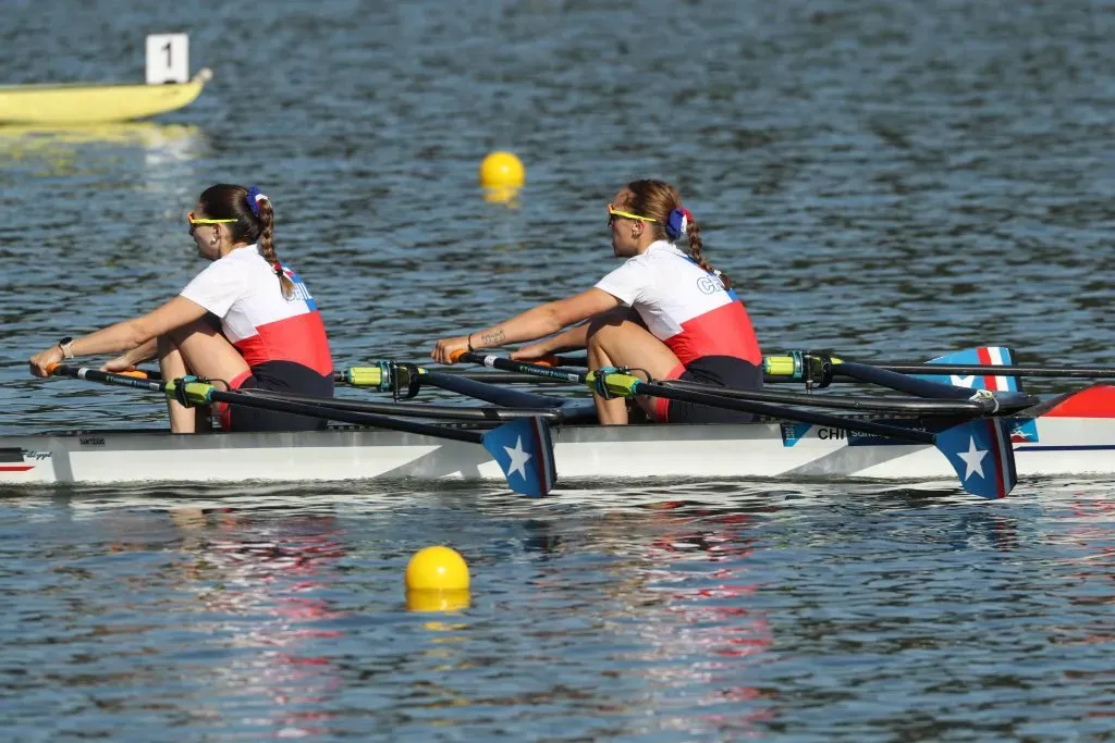 Isidora Niemeyer y Antonio Leiewald, el primer oro de la jornada. Crédito: Photosport.