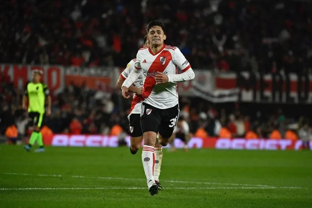 Pablo Solari vuelve a anotar por River Plate. Fuente: Instagram Pablo Solari