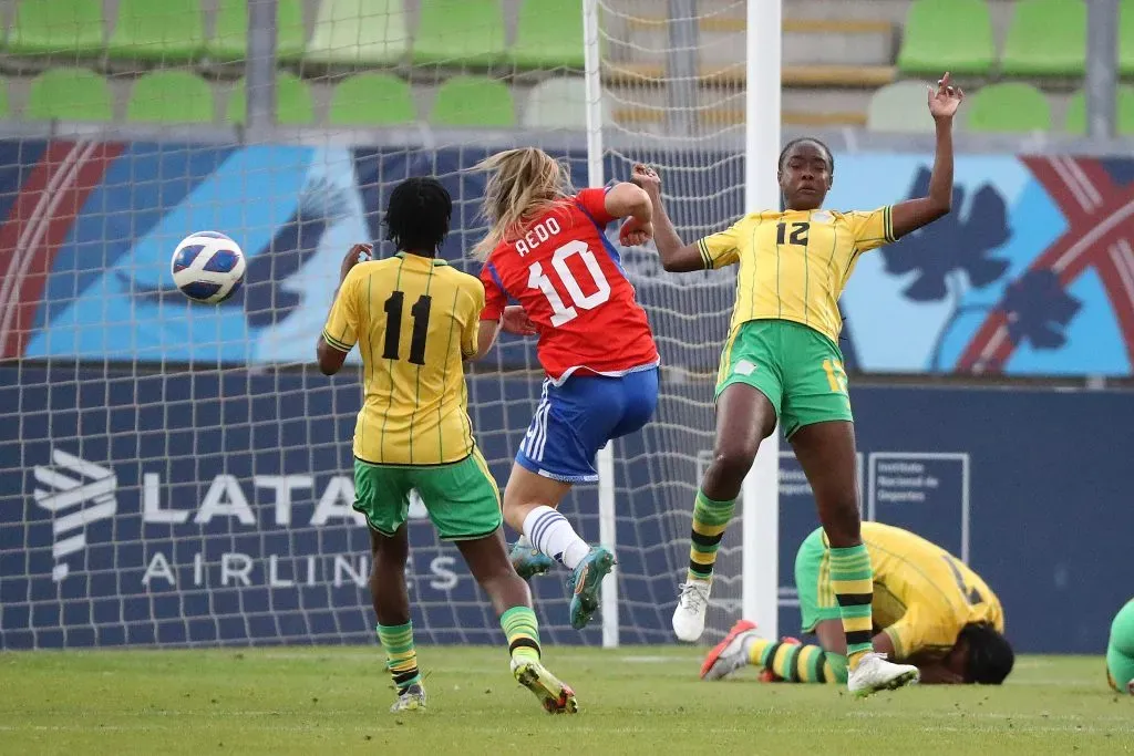 La Selección Chilena Femenina goleó a Jamaica por 6 goles a 0 | Foto: Marcelo Hernández/Santiago 2023 vía Photosport.