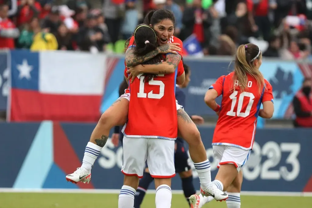 La Roja Femenina en Santiago 2023. Crédito: Photosport