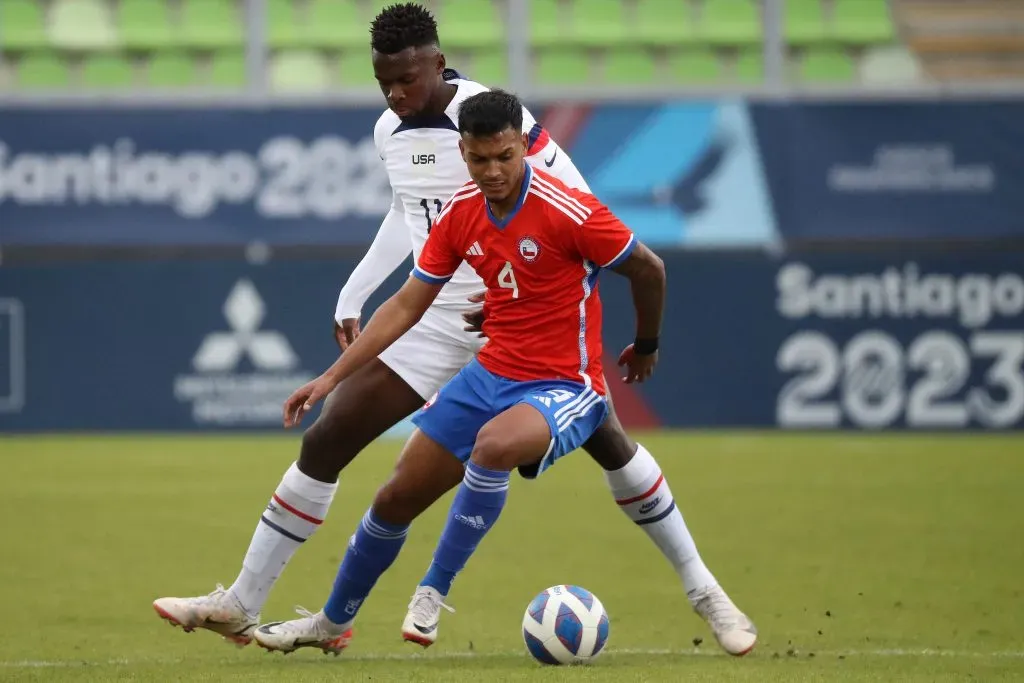 Daniel Gutierrez en la sub 23 de Chile | Foto de Manuel Lema/Santiago 2023 vía Photosport