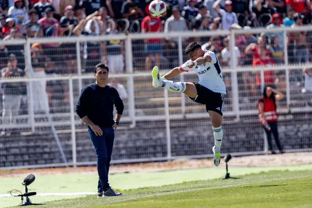 Gustavo Quinteros en el partido con Palestino. (Foto: Guillermo Salazar/DaleAlbo)