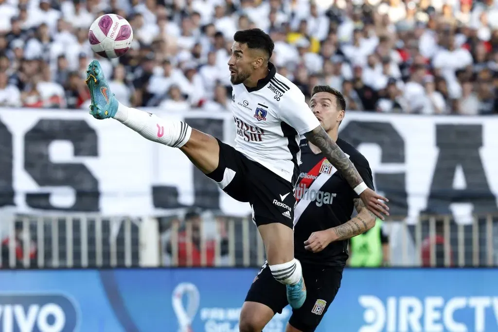 Juan Martín Lucero en Colo Colo. Crédito: Photosport