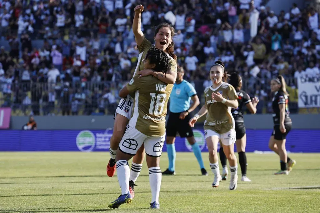 Jiménez anotó el primer gol de las Albas en la final | Foto: Photosport