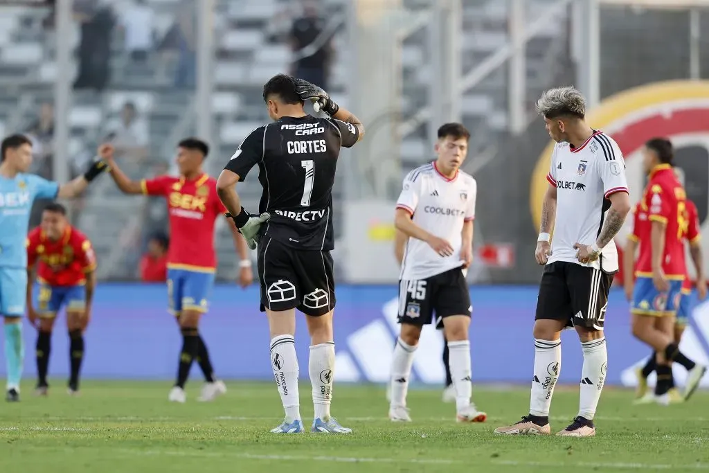 Colo Colo cayó ante Unión Española y se despidió del título. Fuente: Photosport.