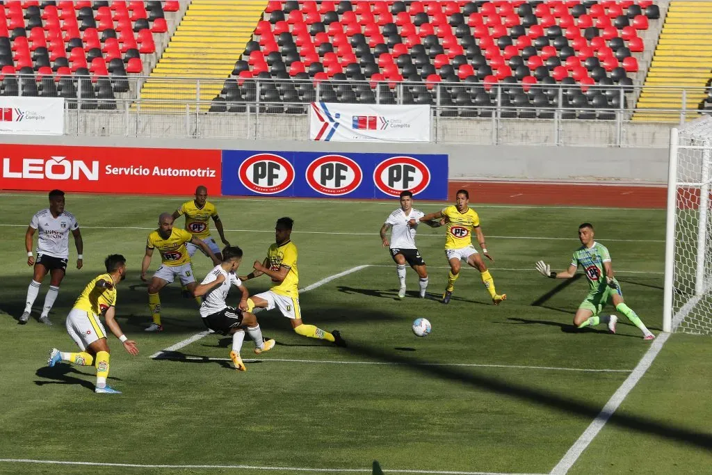 Colo Colo se salvó del descenso gracias al gol de Pablo Solari. | Imagen: Photosport