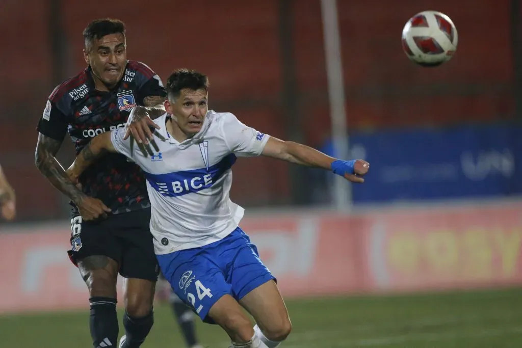 Darío Lezcano en el partido de Colo Colo vs Universidad Católica en Copa Chile. (Foto: Photosport)