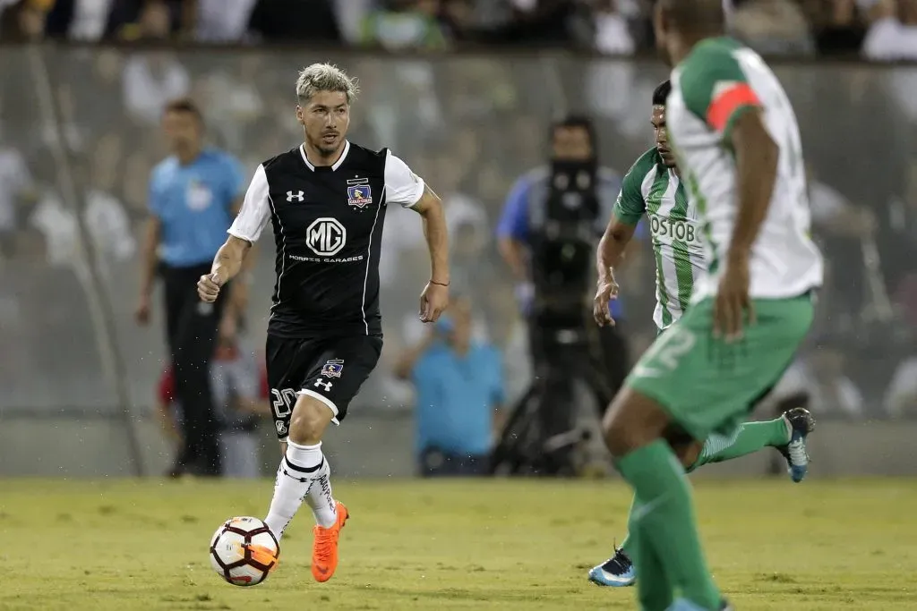 Jaime Valdés disputando la Copa Libertadores 2018 con Colo Colo. (Foto: Photosport)