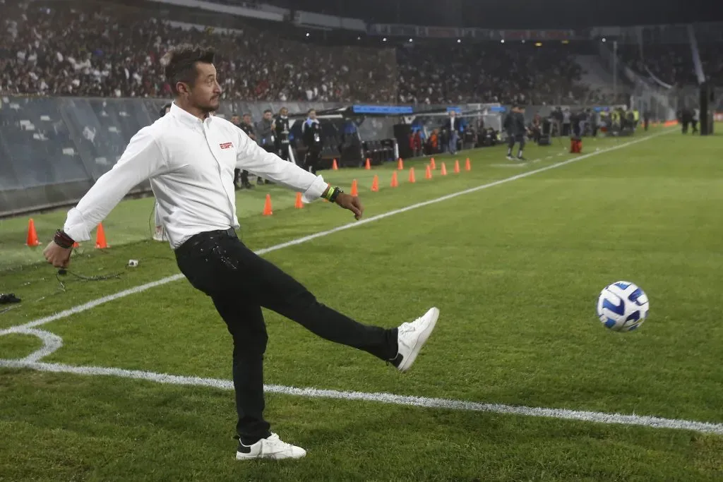 Nicolás Peric en el Estadio Monumental. (Foto: Photosport)