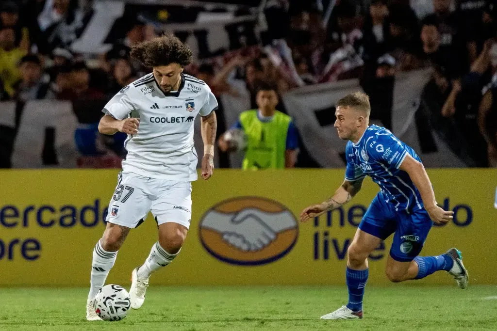 Maximiliano Falcón en la llave de ida vs Godoy Cruz. (Foto: Guillermo Salazar/DaleAlbo)