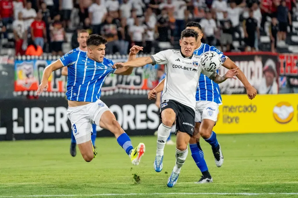 Cristián Zavala marcó el tanto para Colo Colo ante Sportivo Trinidense. Imagen: Guille Salazar/DaleAlbo