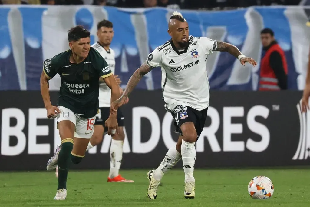 Vidal terminó con rabia tras empatar con Alianza | Foto: Photosport