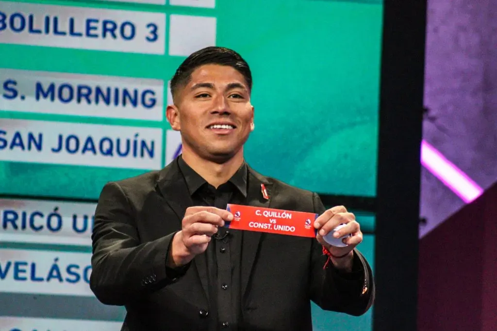 Brayan Cortés en el sorteo de la Copa Chile. (Foto: Francisca Guajardo / Comunicaciones FFCh)