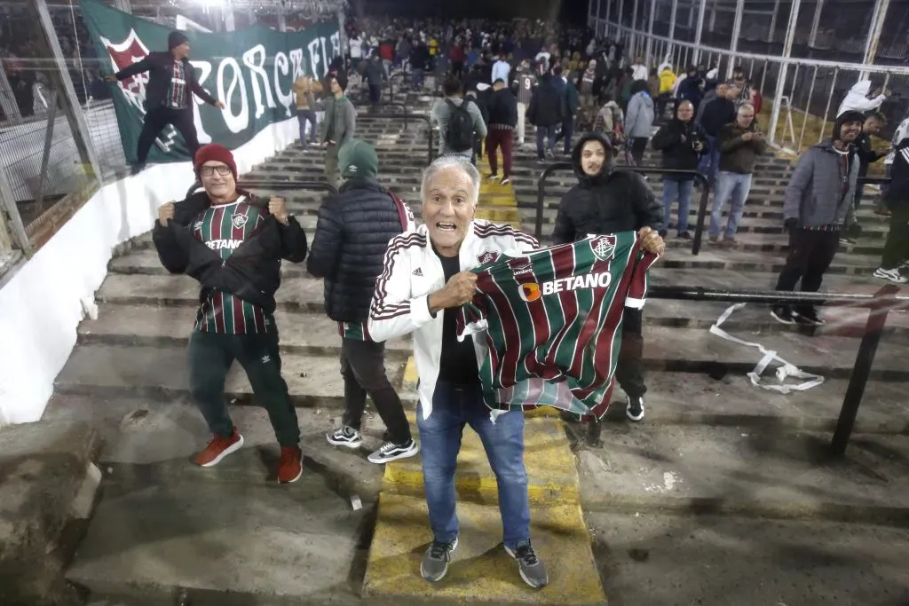 La hinchada de Fluminense recibió un gesto racista en el Monumental | Foto: Photosport