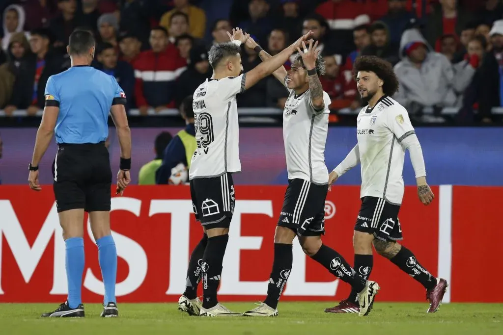 Colo Colo consiguió un empate a un tanto ante Cerro Porteño y sacó pasajes para disputar los octavos de final de la Copa Libertadores. Foto: Photosport.