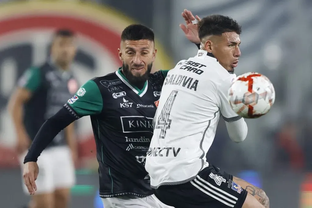 Alan Saldivia en el partido de Colo Colo vs Deportes Copiapó. (Foto: Photosport)