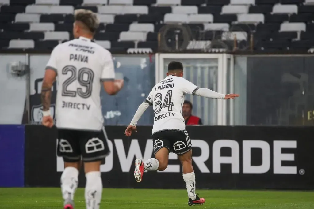 Vicente Pizarro celebra su gol en Colo Colo vs O&#039;Higgins.