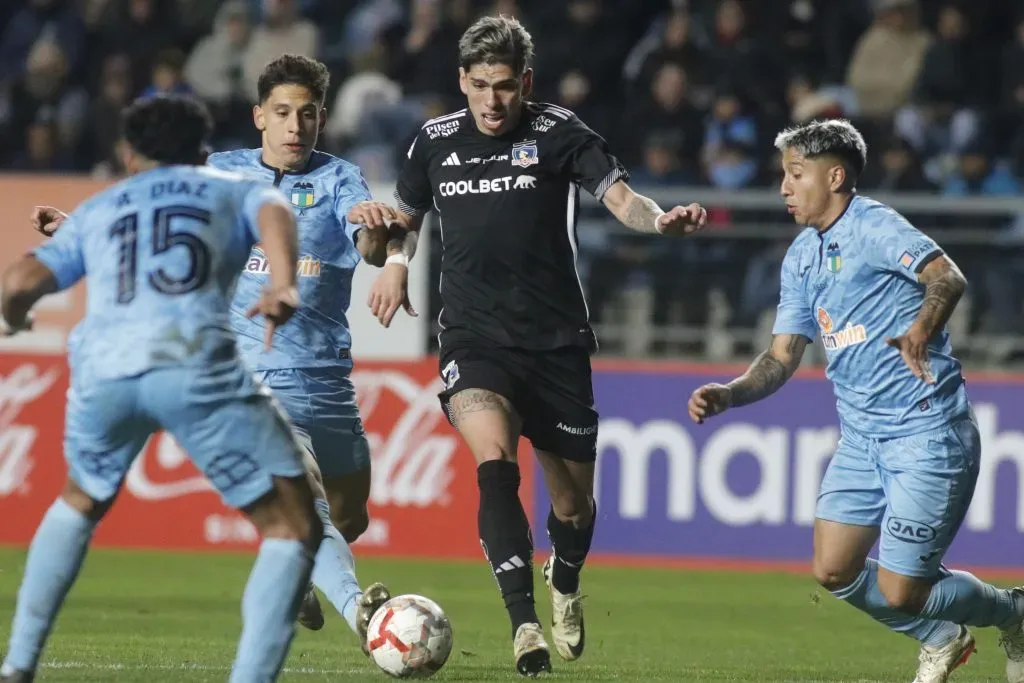 Carlos Palacios durante el partido de Colo Colo vs O’Higgins. (Foto: Photosport)