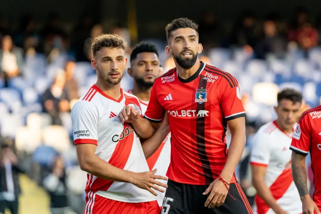 Emiliano Amor en un partido amistoso de Colo Colo vs River Plate. (Foto: Guillermo Salazar)