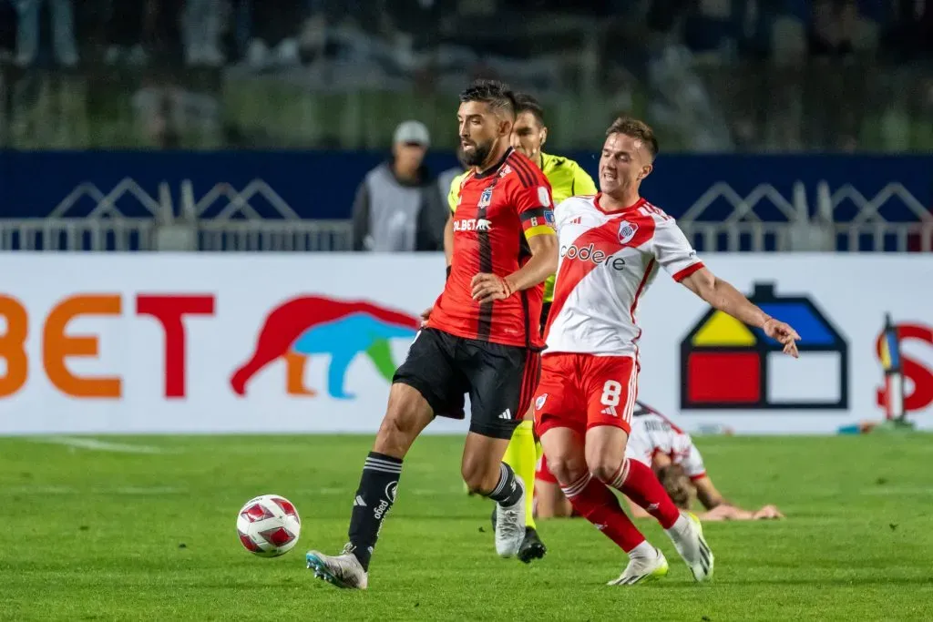 Emiliano Amor en el partido amistoso de Colo Colo vs River Plate. (Foto: Guillermo Salazar)