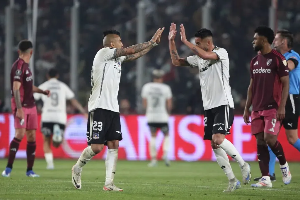 Arturo Vidal mostró su mejor versión en Colo Colo vs River Plate. | Imagen: Photosport.