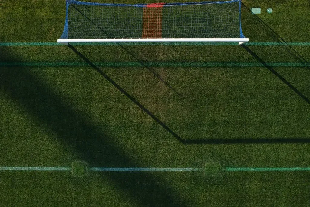 La cancha del Estadio Nacional antes del Superclásico entre Colo Colo y la U.